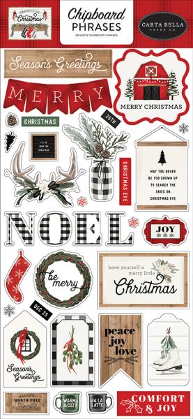 Carta Bella "Farmhouse Christmas" Chipboard - Sticker