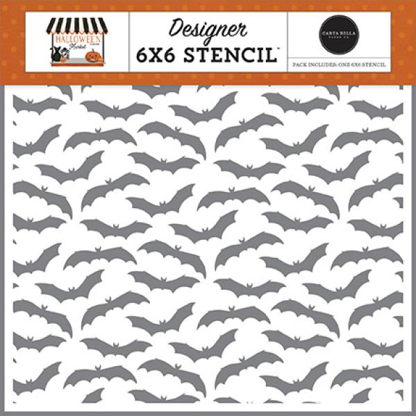 Carta Bella "Spooky Bats" Schablone 6x6"
