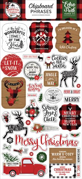 Echo Park "A Lumberjack Christmas" Chipboard - Sticker
