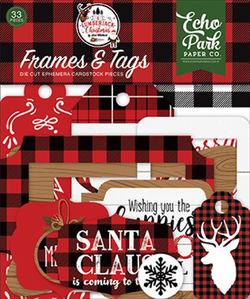 Echo Park "A Lumberjack Christmas" Frames & Tags
