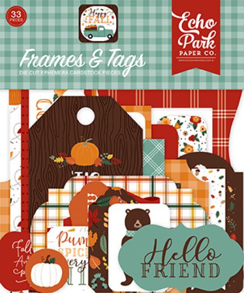 Echo Park "Happy Fall" Frames & Tags