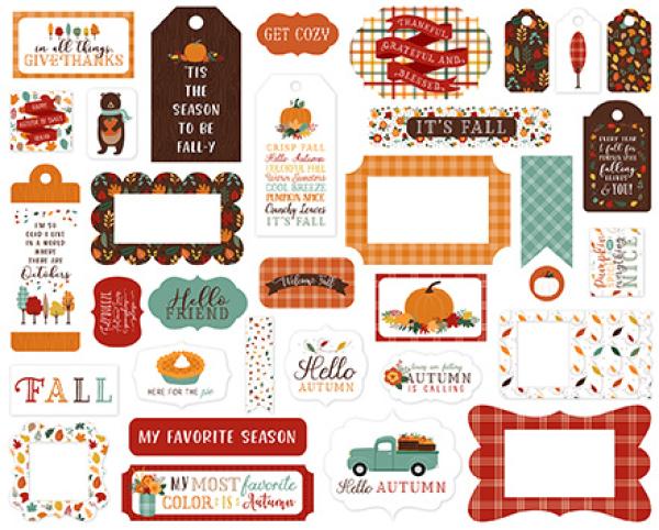 Echo Park "Happy Fall" Frames & Tags