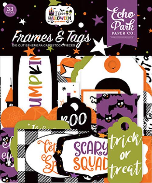 Echo Park "I Love Halloween" Frames & Tags