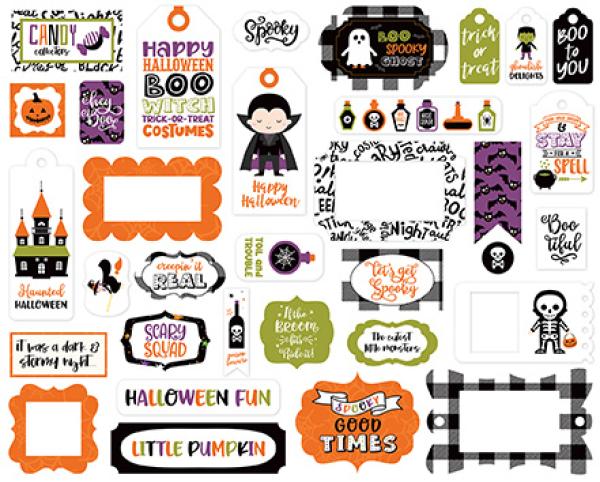 Echo Park "I Love Halloween" Frames & Tags