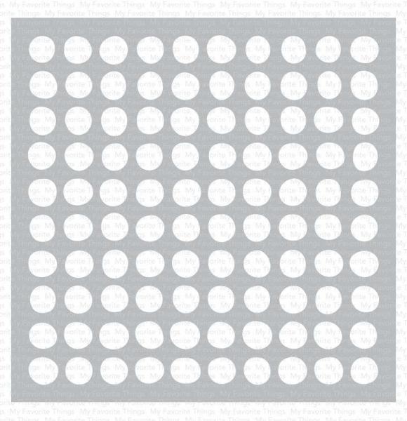 My Favorite Things "Wonky Dots" Stencil 6x6"