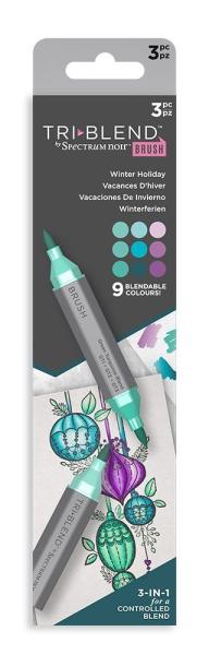 Spectrum Noir Triblend Marker Brush Winterurlaub / Winter Holiday  (3 Pcs)