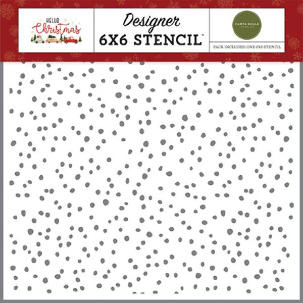 Carta Bella "Dashing Through The Snow 6x6 Inch" Schablone 6x6"