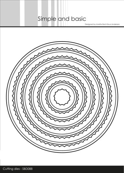 Simple and Basic "Inner Scallop Round" Die