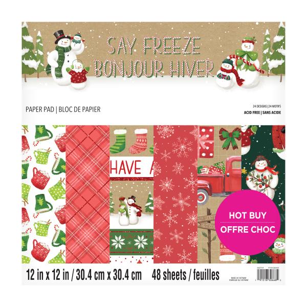 Craft Smith "Say Freeze" 12x12" Paper Pad