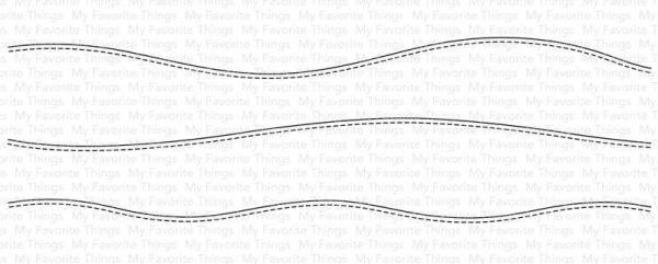 My Favorite Things Die-namics "Stitched Slimline Snow Drifts" | Stanzschablone | Stanze | Craft Die