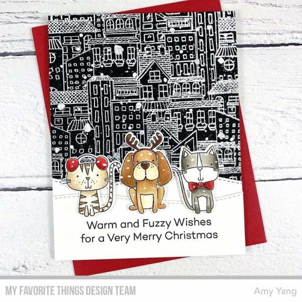 My Favorite Things "City Block" 6x6" Background Cling Stamp