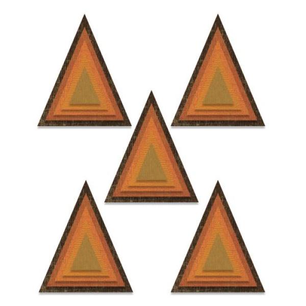 Sizzix Thinlits Craft Die-Set - Stacked Tiles, Triangles by Tim Holtz