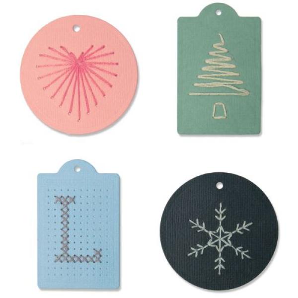 Sizzix Thinlits Craft Die-Set - Stitched Tags 