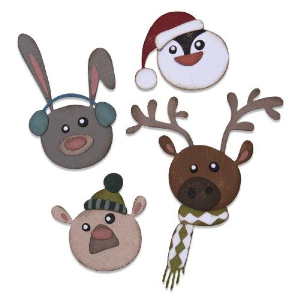 Sizzix Thinlits Craft Die-Set - Winter Critters by Tim Holtz
