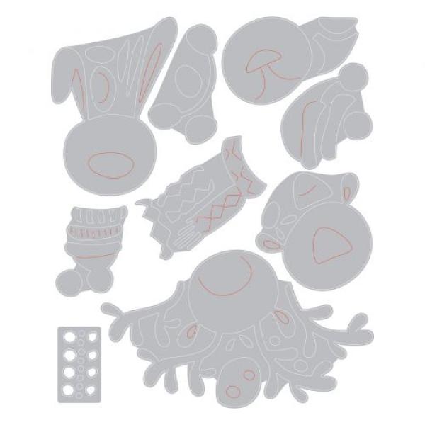 Sizzix Thinlits Craft Die-Set - Winter Critters by Tim Holtz