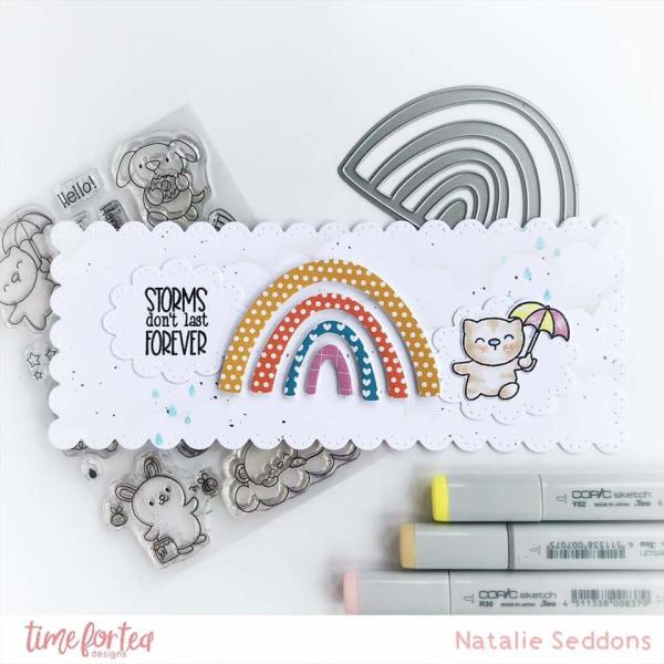 Time For Tea Dies Mini Rainbow Shaker