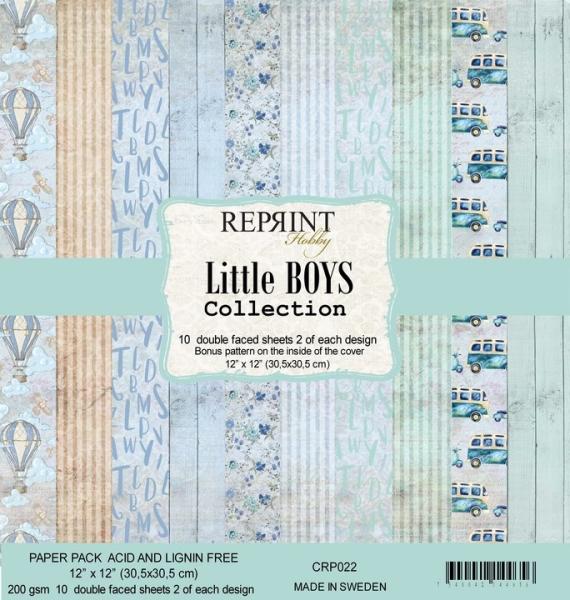 Reprint Little Boys Collection 12x12 Inch Paper Pack 
