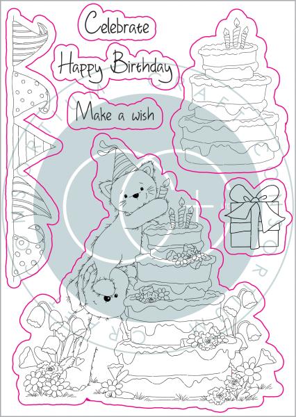 Craft Consortium The Gift of Giving Clear Stamps Make a Wish 