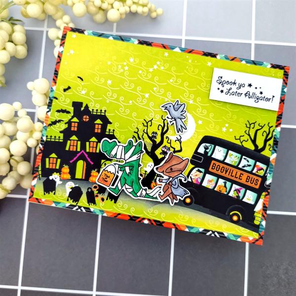 LDRS-Creative Spook Ya Later Alligator Clear Stamps