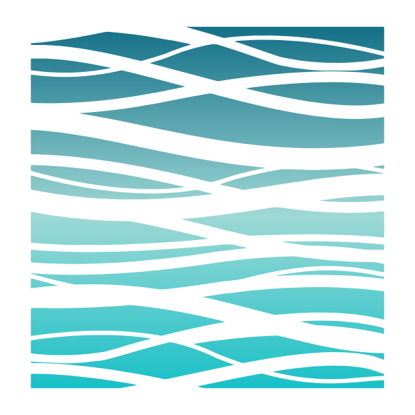 LDRS-Creative Ocean Waves Stencil 6x6