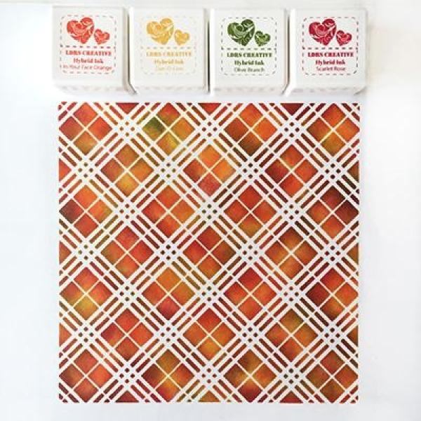 LDRS-Creative  Happy Fall  Stencil 6x6