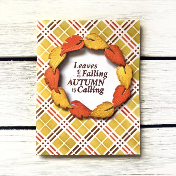 LDRS-Creative  Happy Fall  Stencil 6x6
