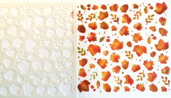 LDRS-Creative  Happy Fall  Stencil 6x6