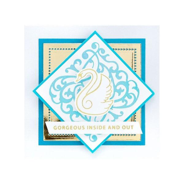 Spellbinders Hotfoil Plate - Graceful Swan Glimmer
