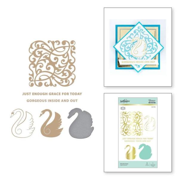 Spellbinders Hotfoil Plate - Graceful Swan Glimmer