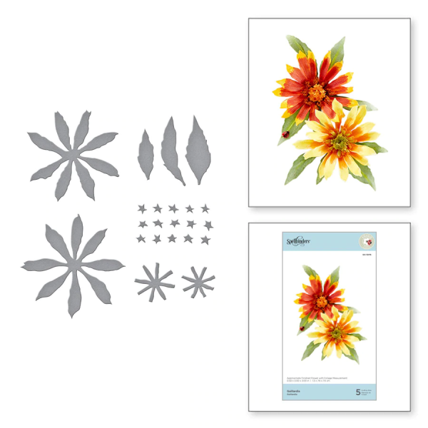 Spellbinders Die "Gaillardia Etched" Stanzschablone