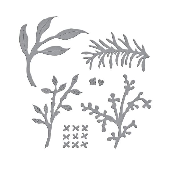 Spellbinders Die "Foliage and Ladybugs Etched" Stanzschablone