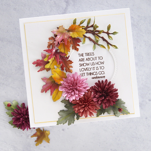 Spellbinders Die "Foliage and Ladybugs Etched" Stanzschablone