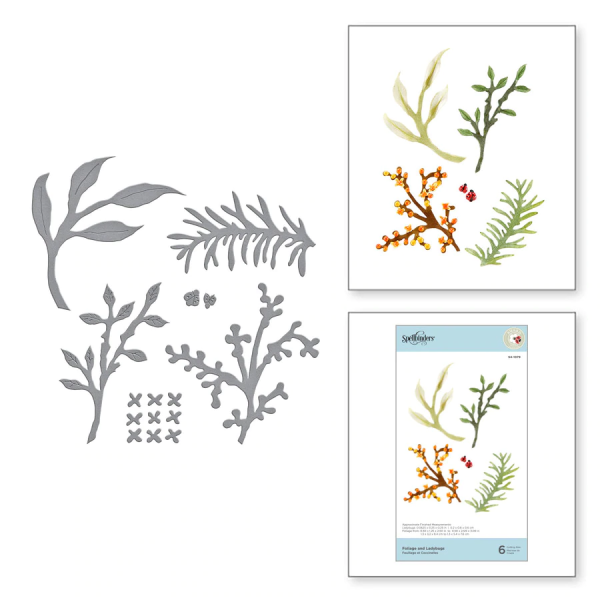 Spellbinders Die "Foliage and Ladybugs Etched" Stanzschablone