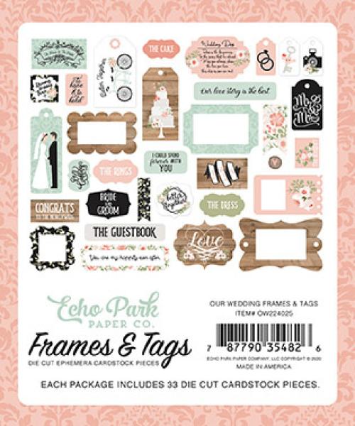 Echo Park "Our Wedding" Frames & Tags