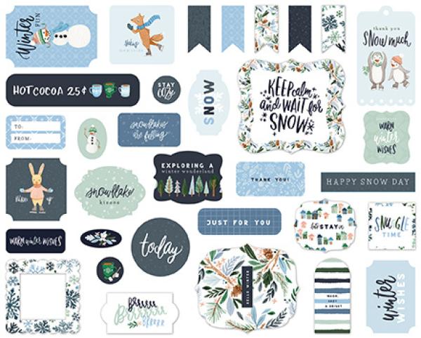 Carta Bella "Winter Market" Ephemera - Stanzteile