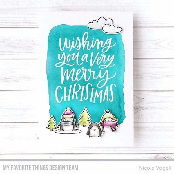My Favorite Things Stempelset "Wishing You a Very Merry Christmas" Clear Stamp