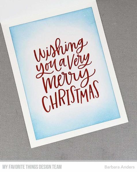 My Favorite Things Stempelset "Wishing You a Very Merry Christmas" Clear Stamp