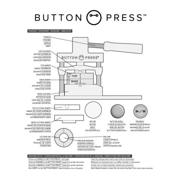 We R Memory Keepers - Button Maschine press kit