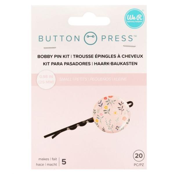 We R Memory Keepers - Button press bobby pin backers / Haarklammern