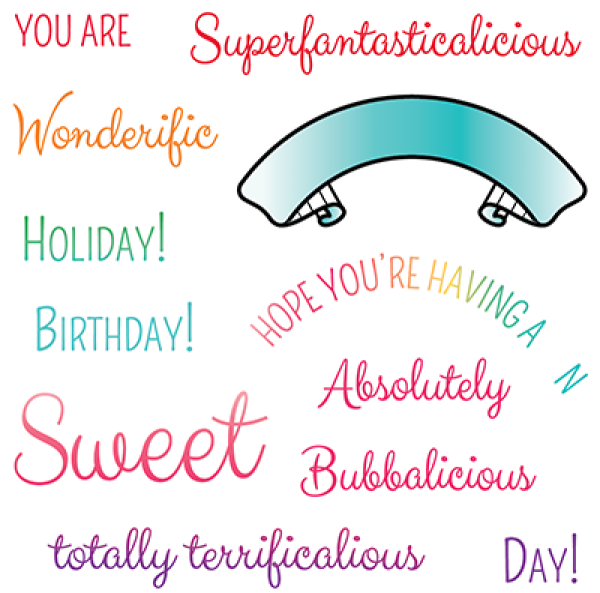 LDRS-Creative Wordalicious Clear Stamps