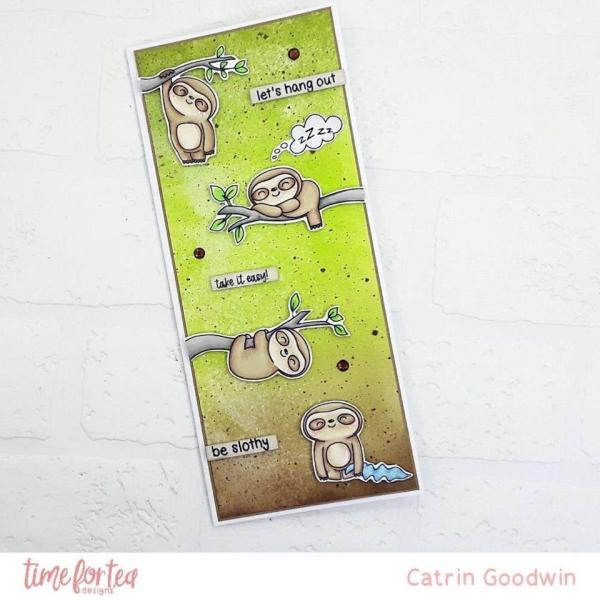 Time For Tea Clear Stamps Be Slothy 