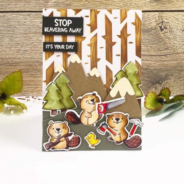 Time For Tea Clear Stamps Beavering Away 