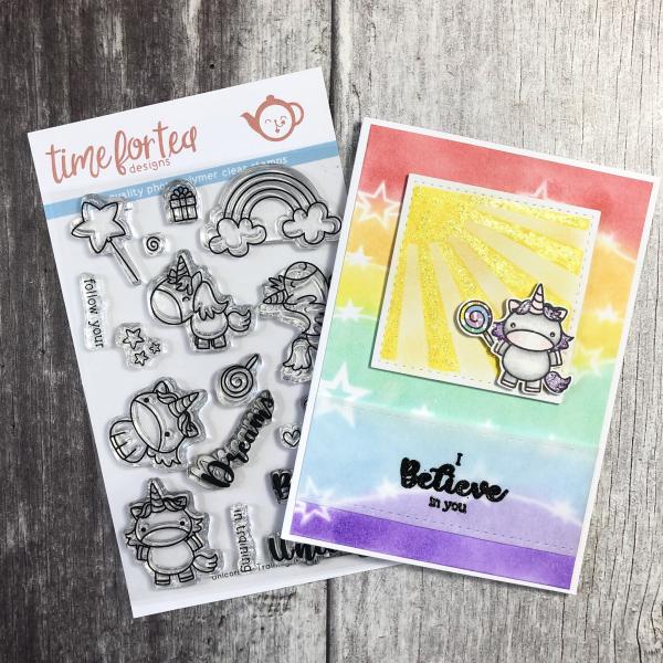 Time For Tea Clear Stamps Unicorn In Training 