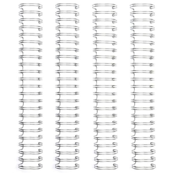 We R Memory Keepers - Bindung draht 1,6cm Silber 4pcs - Bindedrath