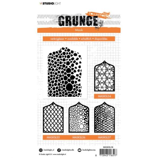 Studio Light - Schablone - Mask stencil A6 Grunge collection 4.0 nr.36