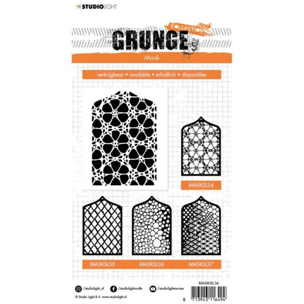 Studio Light - Schablone - Mask stencil A6 Grunge collection 4.0 nr.34