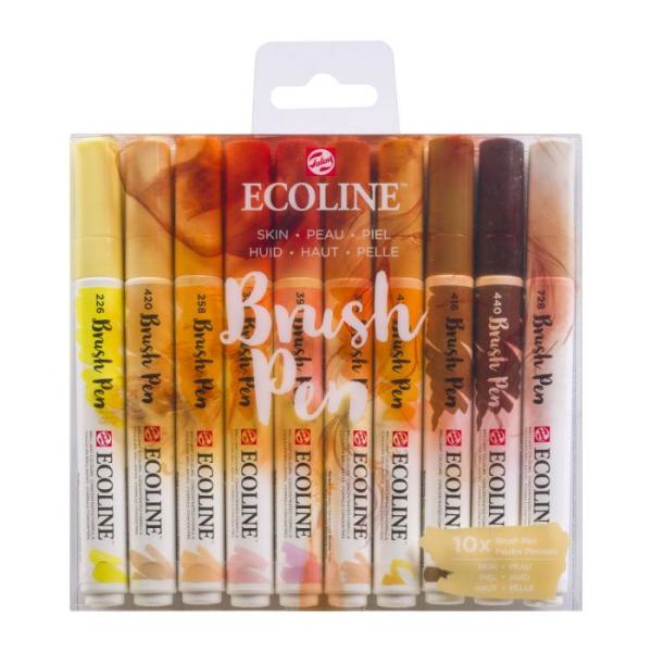 Talens Ecoline Brushpen Orange 10er Set