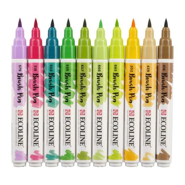 Talens Ecoline Brushpen Botanic 10er Set