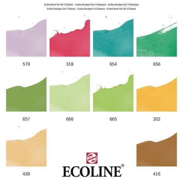 Talens Ecoline Brushpen Botanic 10er Set