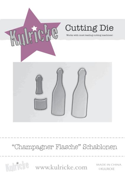 Kulricke Stanzschablone "Champagner Flasche" Craft Die | Stanze